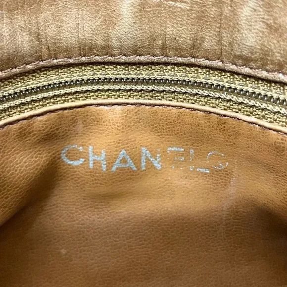 AUTHENTIC CHANEL mini wild stitch bum bag waist bag belt 75cm brown lambskin - Picture 10 of 12